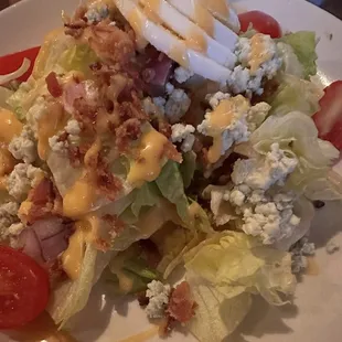 Wedge salad with house-made French dressing