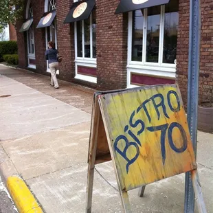 outside