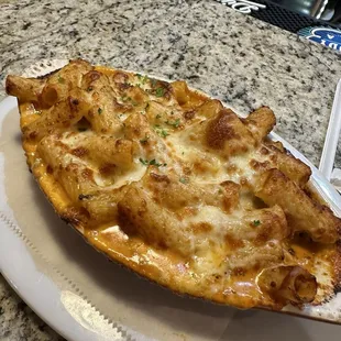 Ziti or penne bolognese