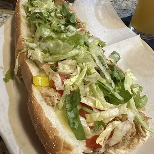 Fully loaded chicken cheesesteak