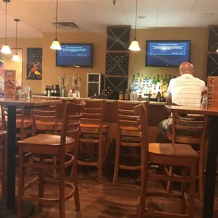 a man sitting at a bar