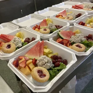 We offer to go orders! Chunky chicken, our special recipe