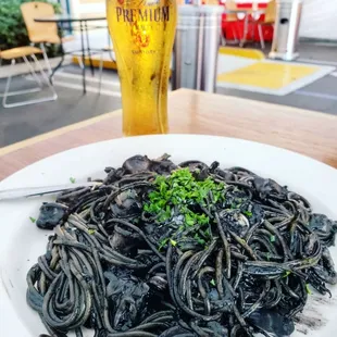 squid ink pasta!!