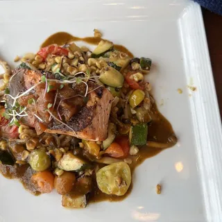 Salmon Succotash