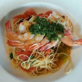 Angel Hair Pasta with Herb Grilled Shrimp