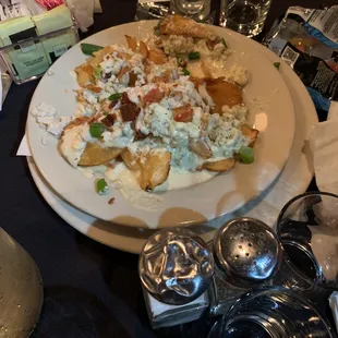 Blue cheese crab chips