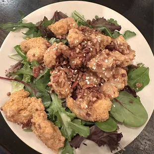 Honey Pecan Shrimp.