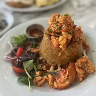 Trifongo with Lobster