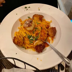 Scallops and pasta! Yummy
