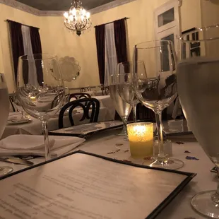 Tastefully decorated table