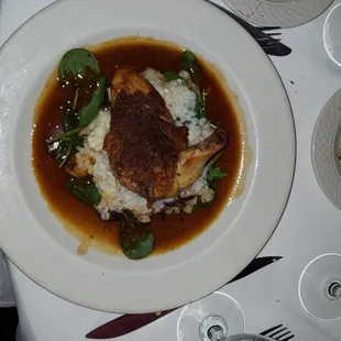 Pan Roasted &amp; Porcini Dusted Chicken Breast $21,50