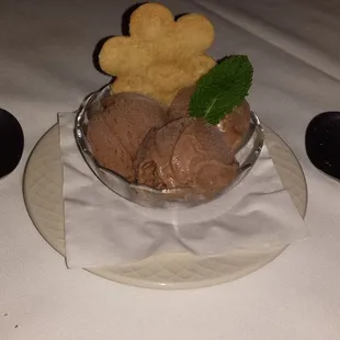 House made Chocolate ice cream