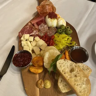 Charcuterie board...the small portion!