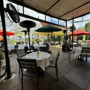 Patio at Bistro Don Giovanni on February 26, 2024.