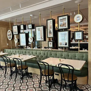 Interior of restaurant