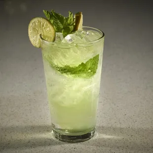 a tall glass of limeade