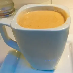 Seafood bisque. Creamy and perfect