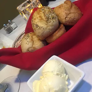 Complimentary mixed bread and butter! Mmmm