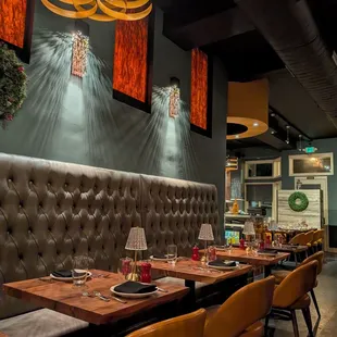 Inside the restaurant