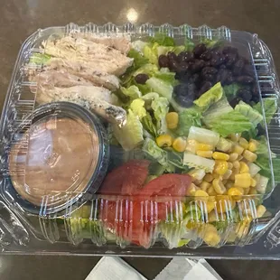 BBQ Chicken Chopped Salad (no cheese)