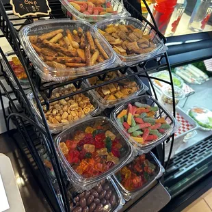 Snacks by the counter