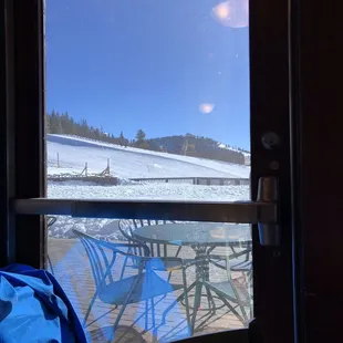 Patio view of slopes