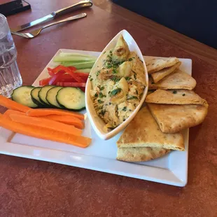 Spinach and Artichoke hummus