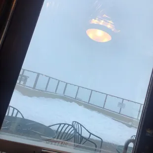 View in a snow storm