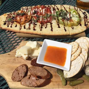 Flatbread and cheese plate. Devoured both!