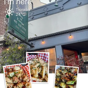 the front of a restaurant