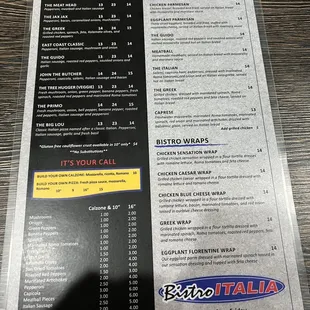 Updated menu 2023
