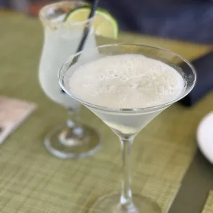 Happy hour margarita and Joe&apos;s Doli... not that strong.