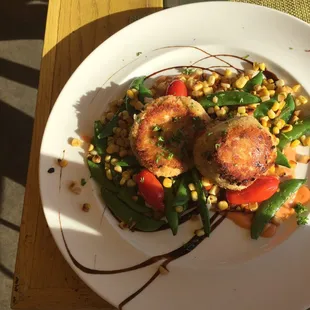 Raclette Stuffed Crab Cake