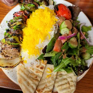 Beef Kabob Plate