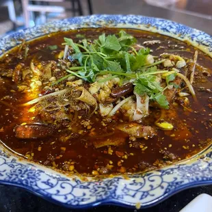 Duck Blood in Chili Sauce (毛血旺)