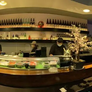 the interior of a restaurant
