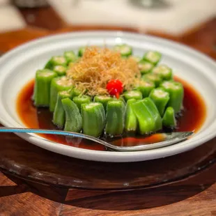 Okra in Seasoned Dressing