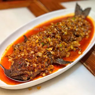 Dry Braised Sea Bass