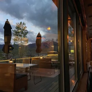 View from table