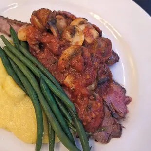 London Broil with Mushroom Ragu