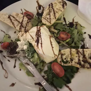 Cheese/bread appetizer.