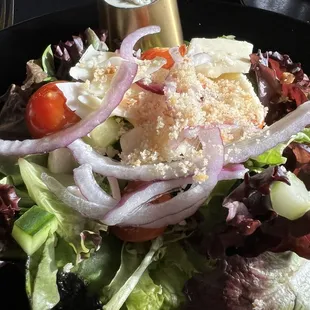 Salad with Gorgonzola dressing