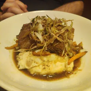 Slow smoked beef brisket