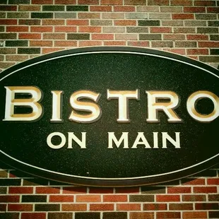 Sign at the front door.