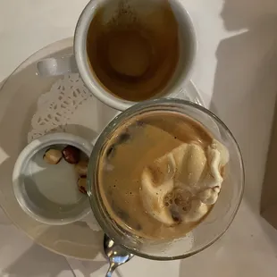 Espresso and ice cream