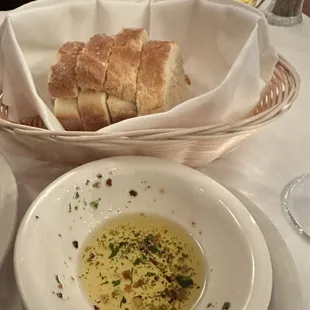 House Bread and amazing olive oil dip