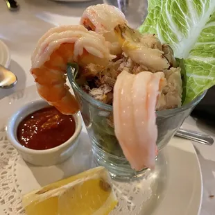 Dungeness crab and prawn cocktail