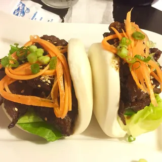 2 Korean BBQ Ribeye Buns Lunch