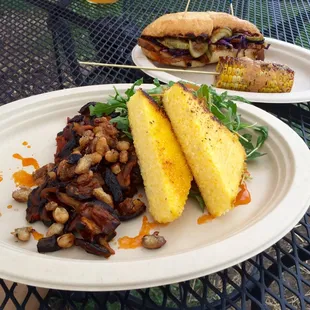 Peach Molasses Glazed Shiitakes