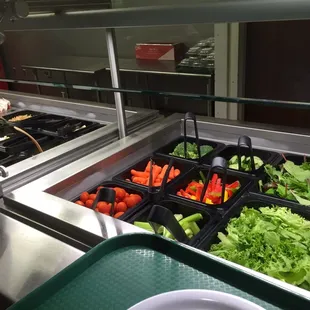 Part of the salad bar